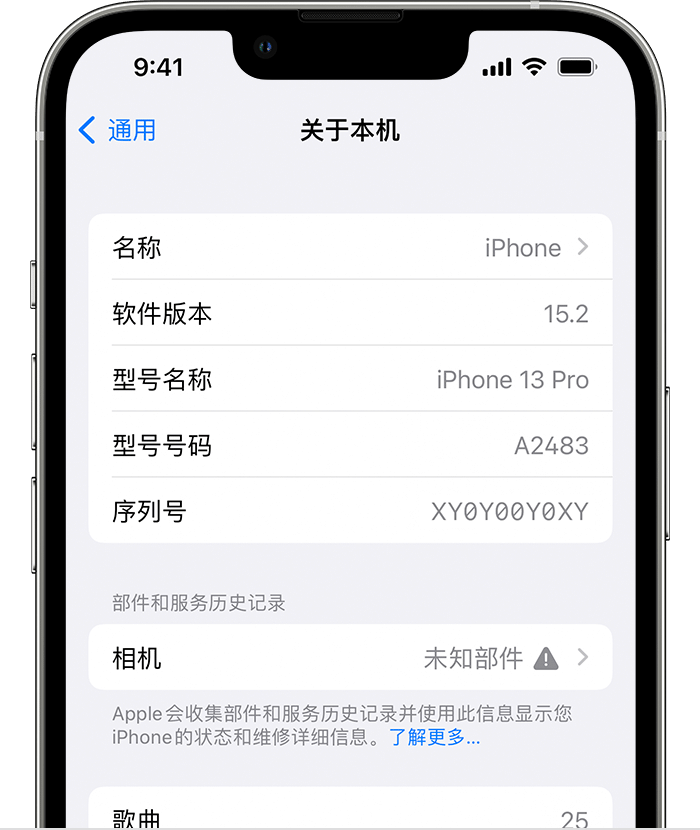 湖里苹果维修分享iPhone 出现提示相机“未知部件”是什么原因？ 