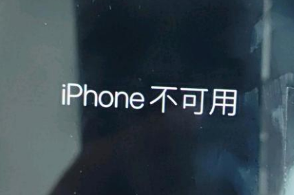 湖里苹果服务网点分享锁屏界面显示“iPhone 不可用”如何解决 